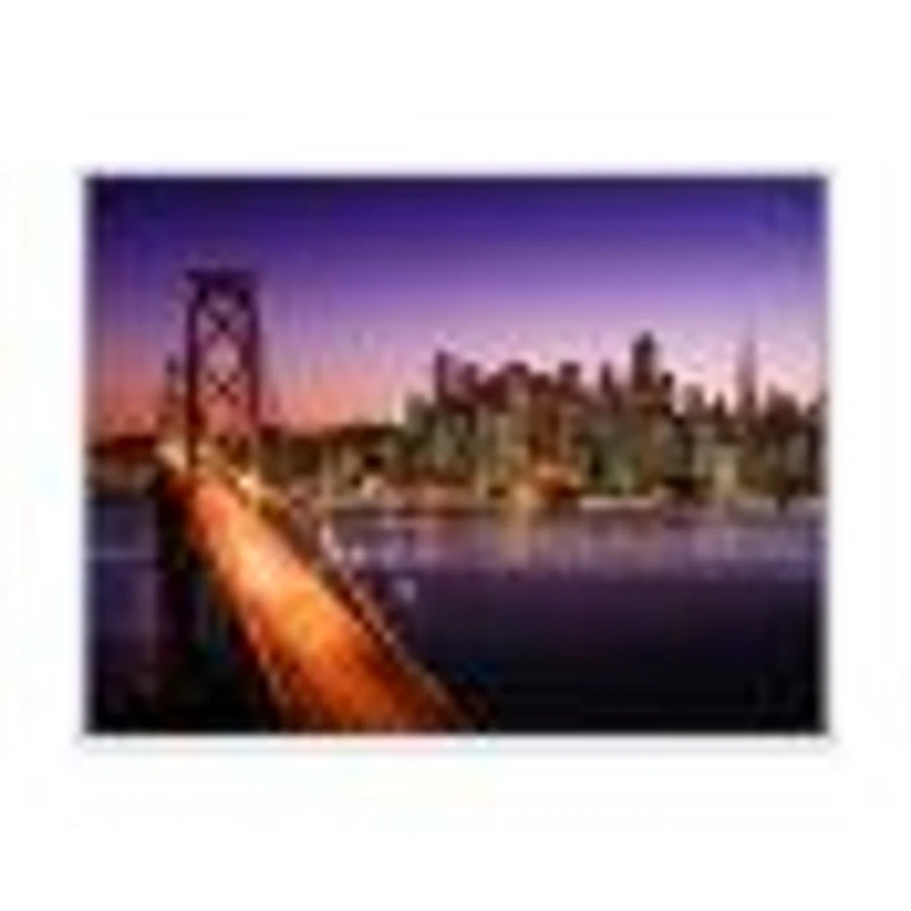 San Francisco skyline and Bay Bridge  Canvas Wall Art