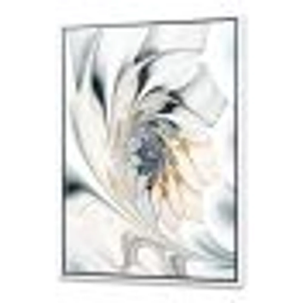 White Stained Glass  Wall Art Canvas