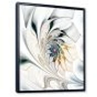 White Stained Glass  Wall Art Canvas