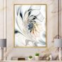 White Stained Glass  Wall Art Canvas