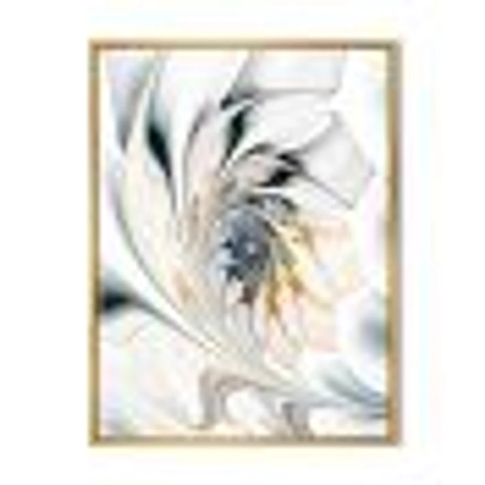 White Stained Glass  Wall Art Canvas