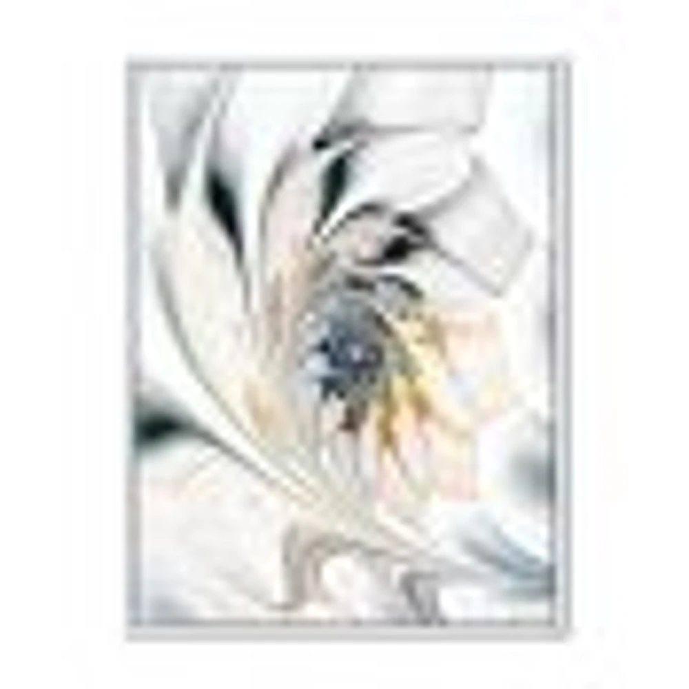 White Stained Glass  Wall Art Canvas