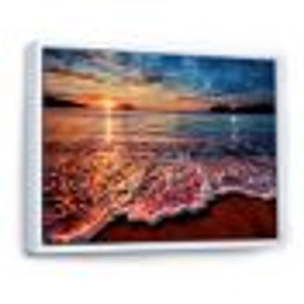 Toile imprimée « Peaceful Evening Beach View »