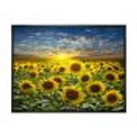 Toile « Field of Blooming SunFlowers »