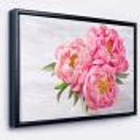 Bunch of Peony Flowers Vase  Wall Art