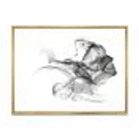 Woman and Smoke Double Exposure  Canvas Wall Art