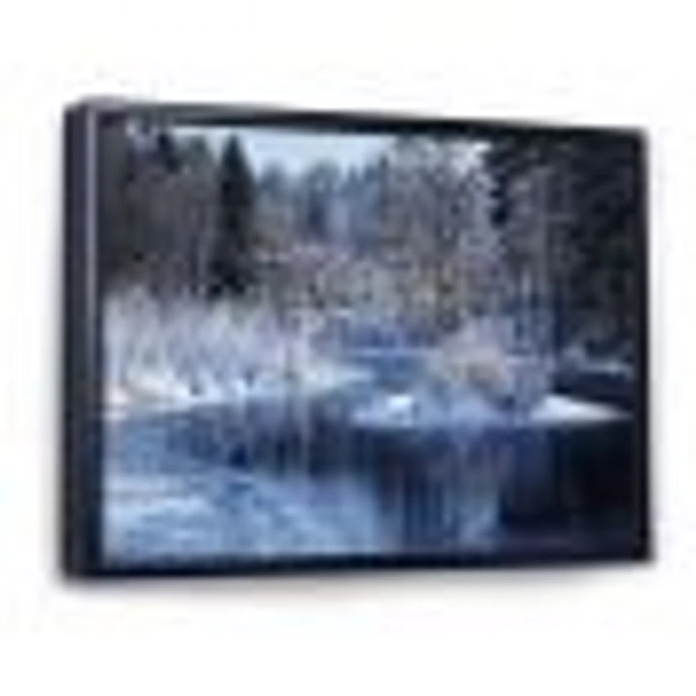 Toile « Winter Lake Deep Forest »