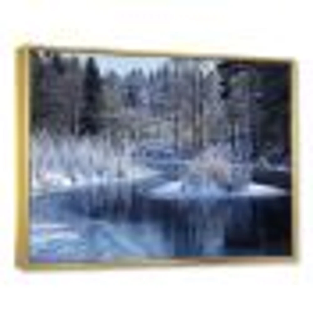 Toile « Winter Lake Deep Forest »