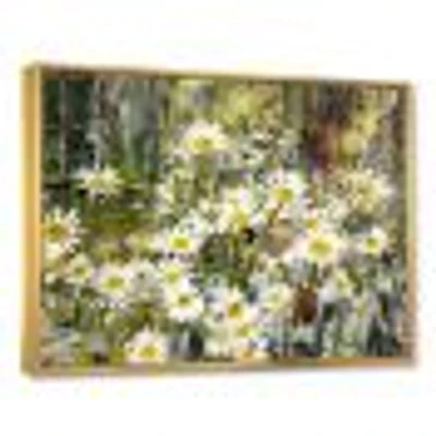 Daisies Flowers Under the Window  Wall Art