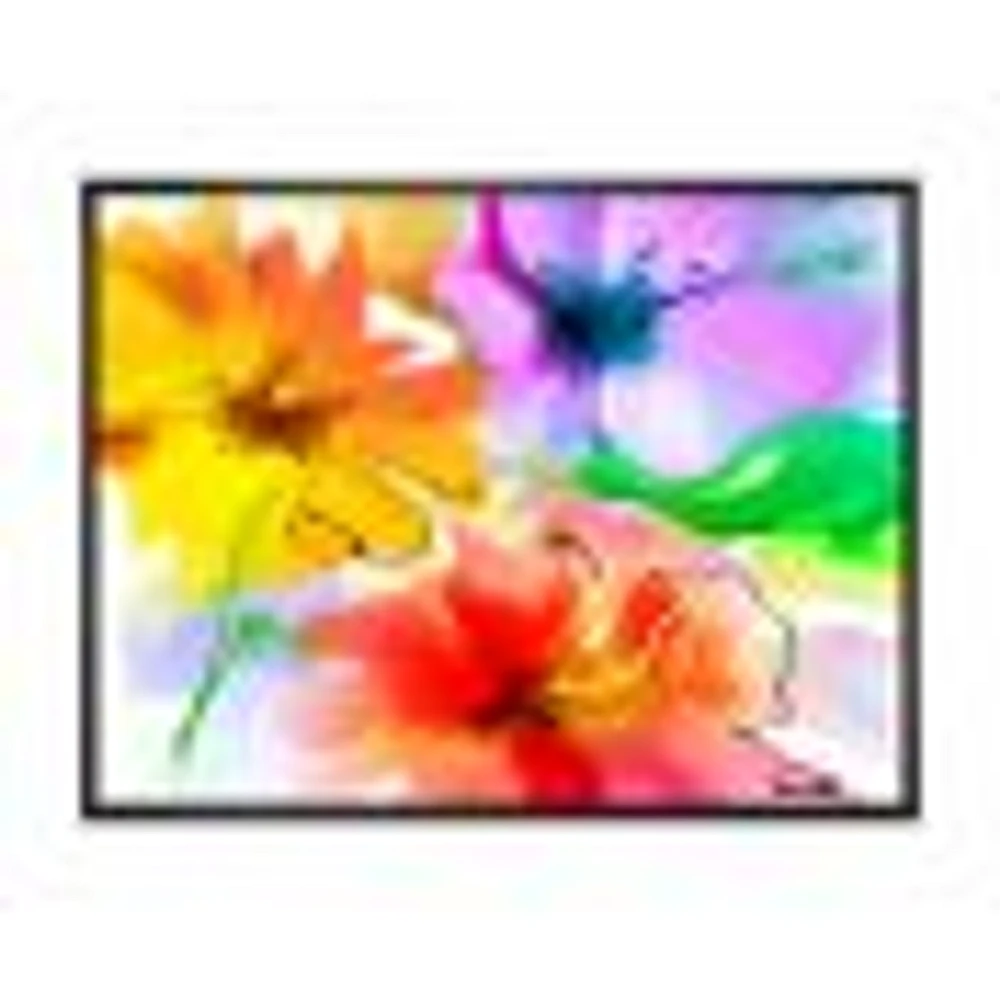 Bunch of Colorful Flowers Sketch  Wall Art