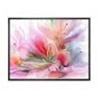 Lovely Painted Floral Design  Wall Art