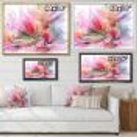 Lovely Painted Floral Design  Wall Art