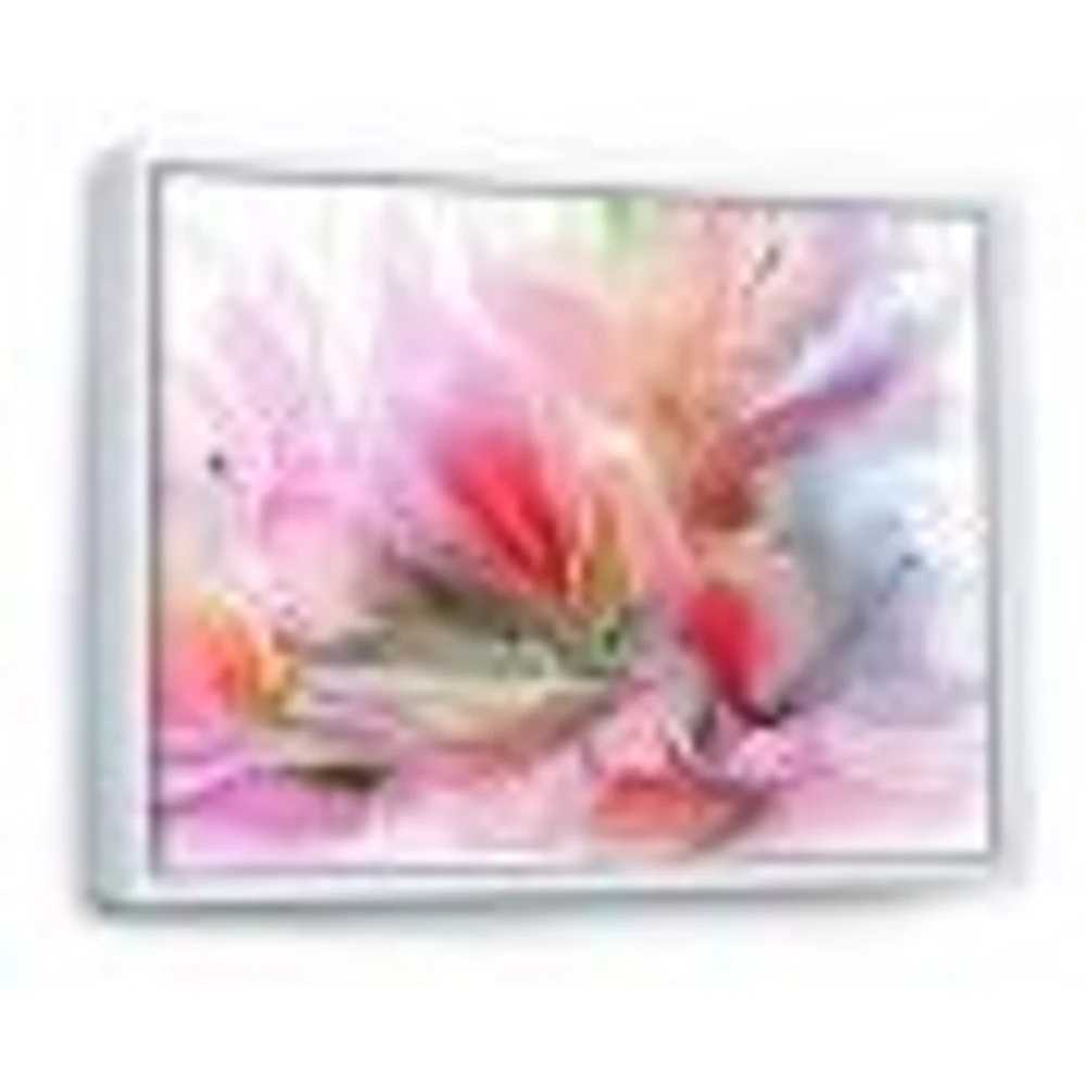 Lovely Painted Floral Design  Wall Art