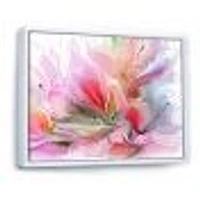 Lovely Painted Floral Design  Wall Art