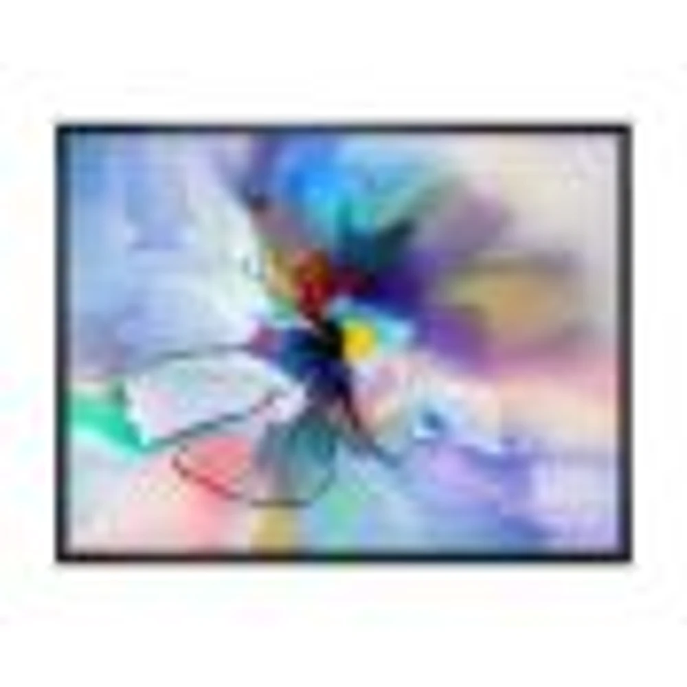 Abstract Creative Blue Flower Wall Art