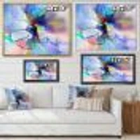 Abstract Creative Blue Flower Wall Art