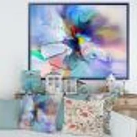 Abstract Creative Blue Flower Wall Art