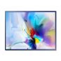 Abstract Creative Blue Flower Wall Art