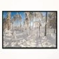 Winter Snow Covered Wood  Wall Art