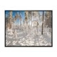 Toile « Winter Snow Covered Wood