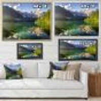 Green Mountain Lake the Alps  Wall Art