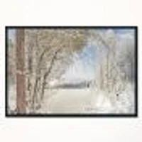 Lake Winter Woods  Wall Art