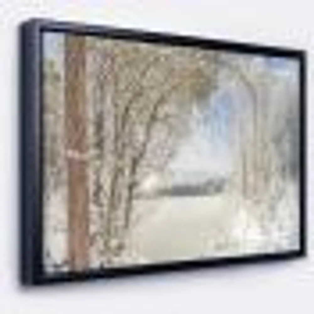 Lake Winter Woods  Wall Art