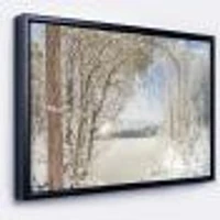 Lake Winter Woods  Wall Art