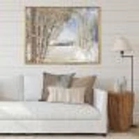 Lake Winter Woods  Wall Art