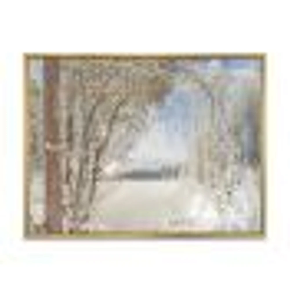 Toile « Lake Winter Woods