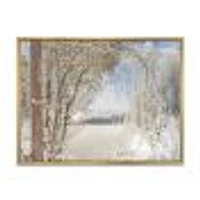 Toile « Lake Winter Woods