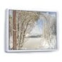 Lake Winter Woods  Wall Art