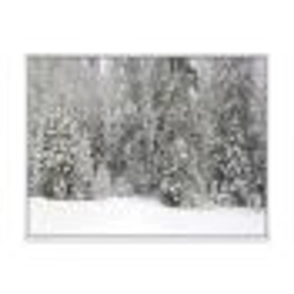 Toile « Foggy Winter Forest Panorama