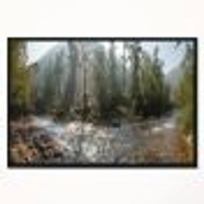 Mountain River Panorama  Wall Art