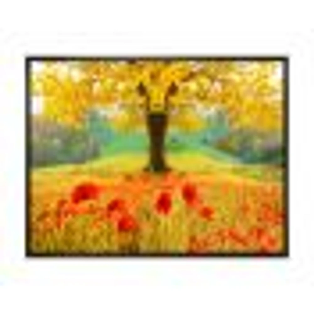 Toile « Beautiful Autumn Yellow Tree