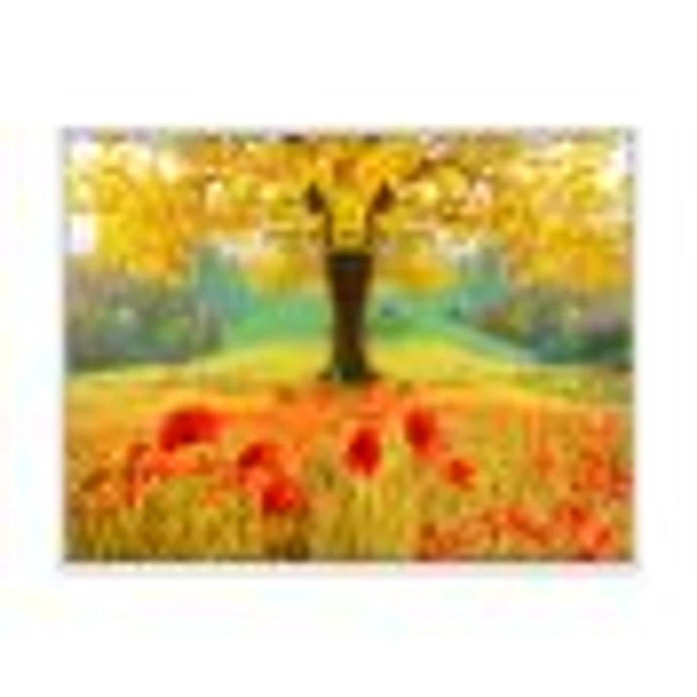 Toile « Beautiful Autumn Yellow Tree