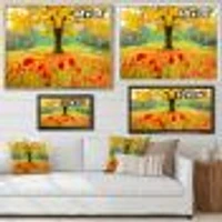 Beautiful Autumn Yellow Tree  Wall Art