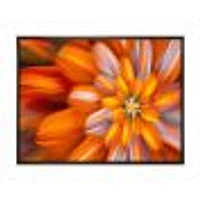 Massive Orange Fractal Flower  Canvas Art Print