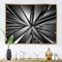 Futuristic Crystal Background  Canvas Art Print