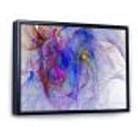 Blue Mystic Psychedelic Texture  Art on Canvas