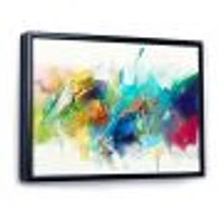 Brush Stroke Colorful  Canvas