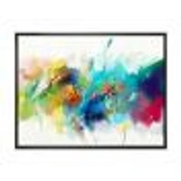 Brush Stroke Colorful  Canvas