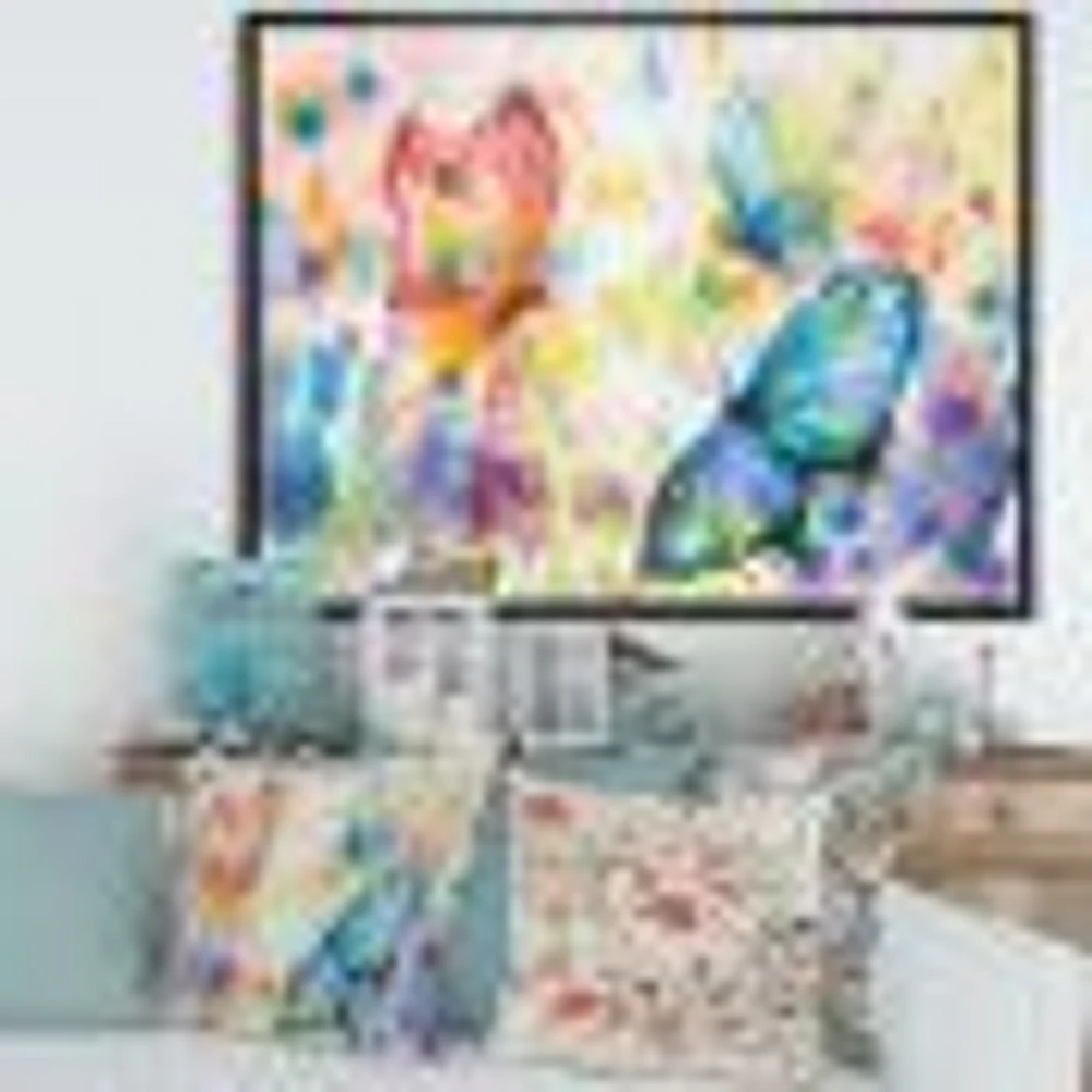 Colorful Butterflies  Wall Art