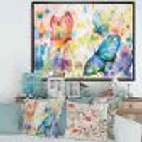 Colorful Butterflies  Wall Art