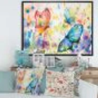 Colorful Butterflies  Wall Art