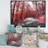 Toile « Patch Red Forest »