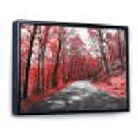 Toile « Patch Red Forest »