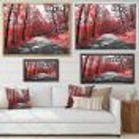 Patch Red Forest  Wall Art