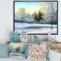 Toile « Beautiful Scenery Winter Forest »