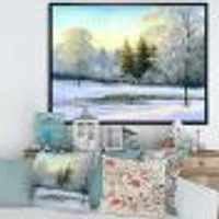 Toile « Beautiful Scenery Winter Forest »